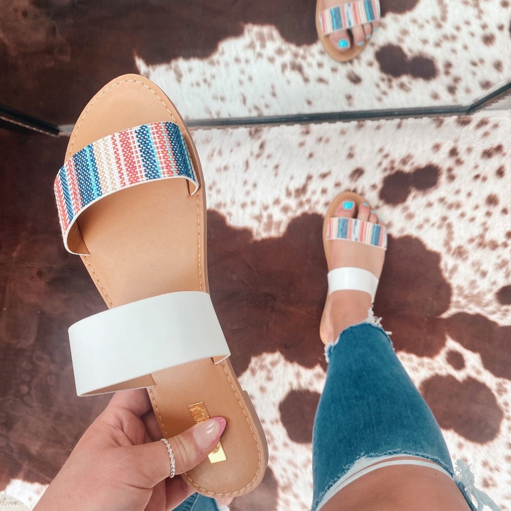 NWB Double Strap Sandals